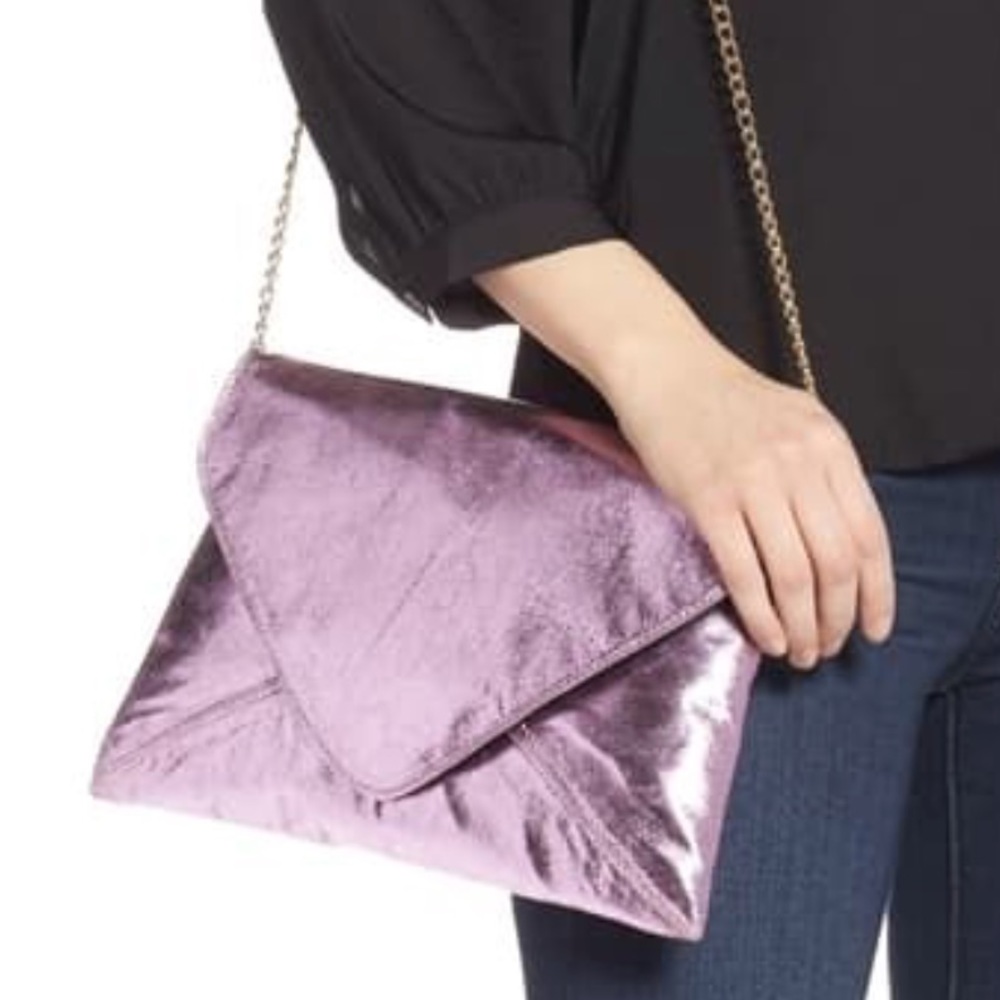 Trouve Crackle Metallic Clutch (SOLD OUT)